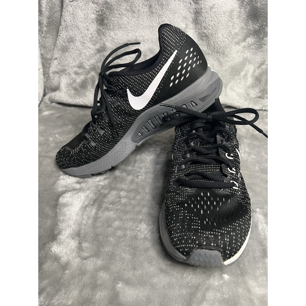 Nike Air Zoom Structure 19 Men's Running Sneaker Black/White/Gray 806584-001 - Picture 6 of 10